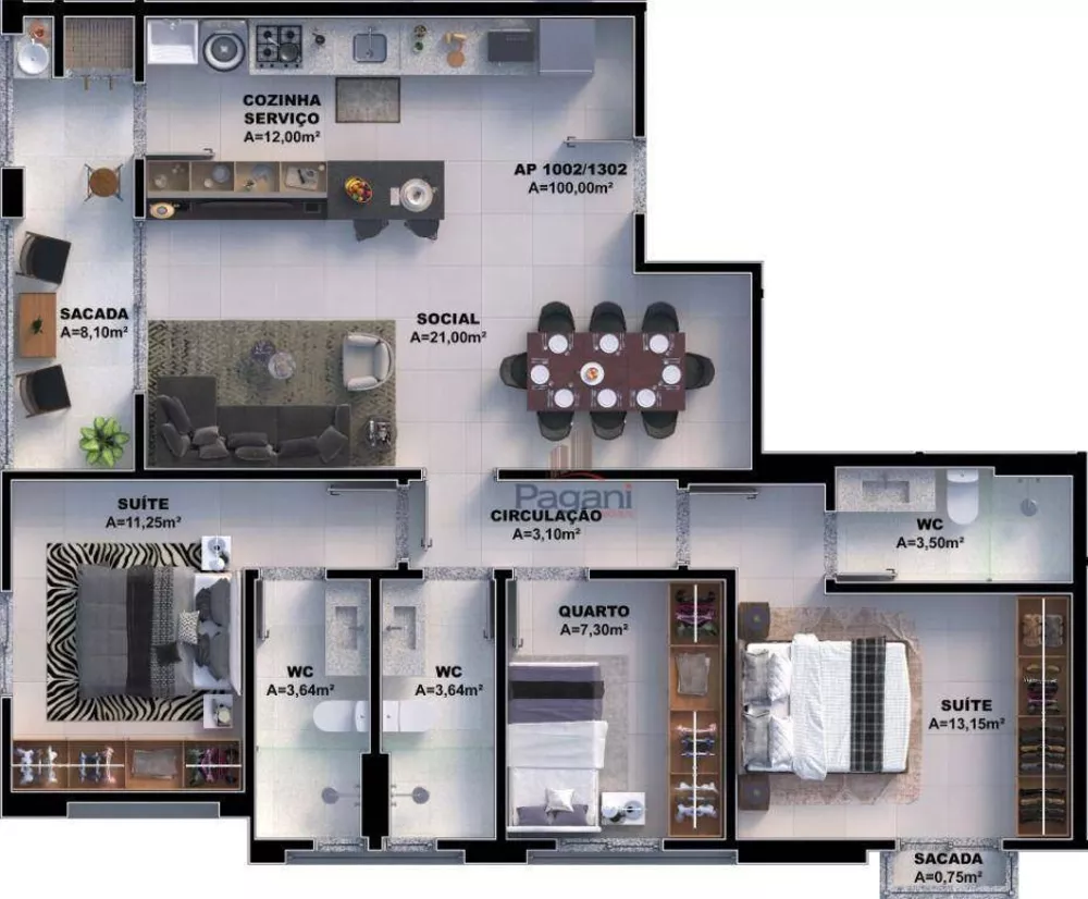 Apartamento, 3 quartos, 95 m² - Foto 10