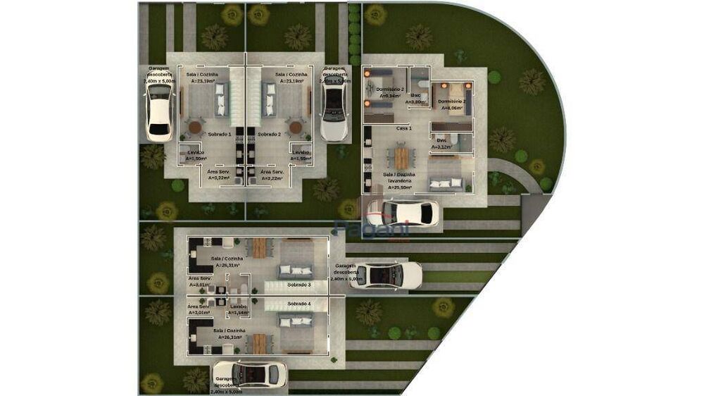 Sobrado, 2 quartos, 67 m² - Foto 3