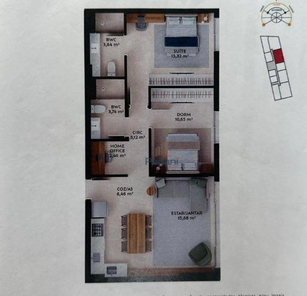 Apartamento, 2 quartos, 72 m² - Foto 6