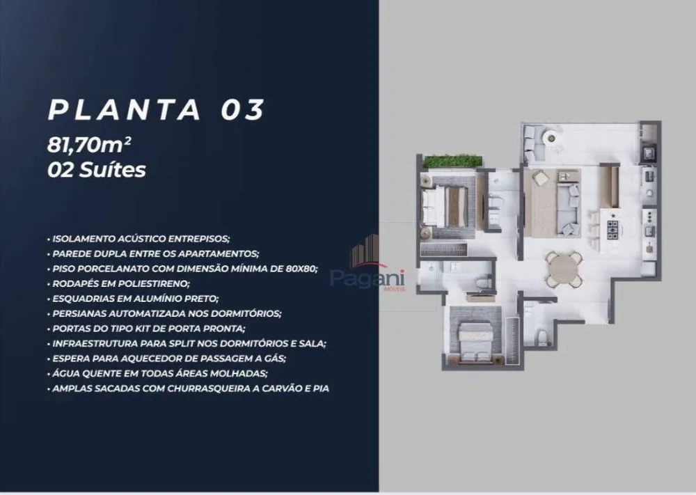 Apartamento, 2 quartos, 81 m² - Foto 9