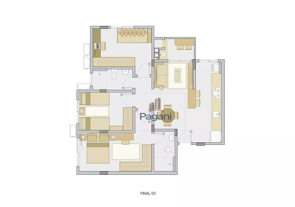 Apartamento, 3 quartos, 69 m² - Foto 7
