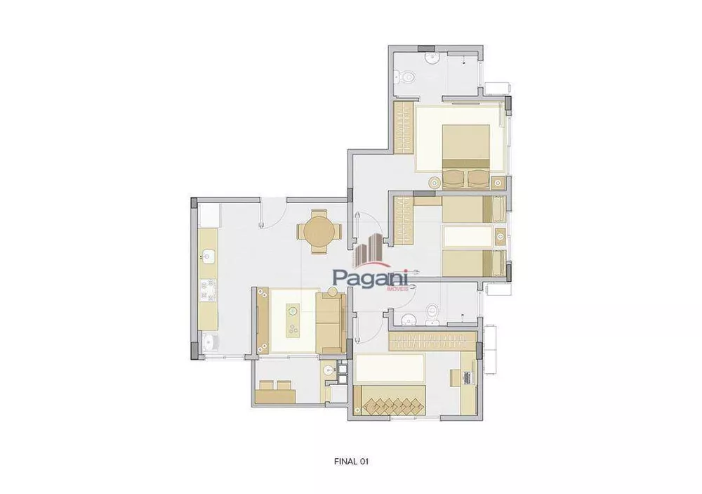 Apartamento, 3 quartos, 69 m² - Foto 10