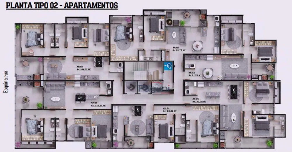 Apartamento, 2 quartos, 71 m² - Foto 3
