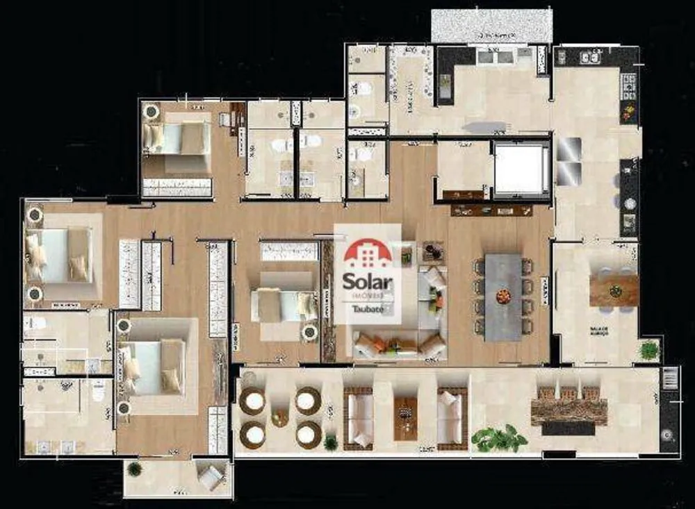 Apartamento, 4 quartos, 211 m² - Foto 3
