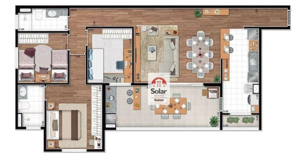 Apartamento, 3 quartos, 106 m² - Foto 1