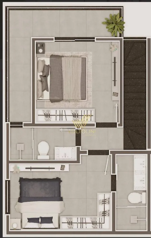Sobrado, 2 quartos, 80 m² - Foto 8