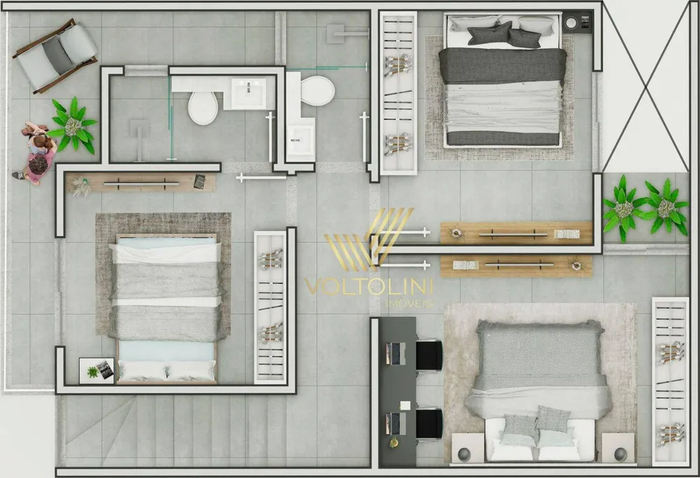 Sobrado, 3 quartos, 112 m² - Foto 6