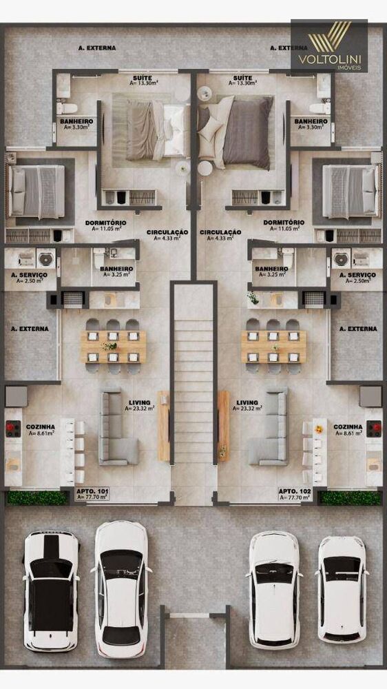 Apartamento, 2 quartos, 78 m² - Foto 3