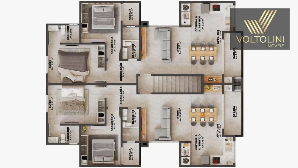 Apartamento, 2 quartos, 82 m² - Foto 4