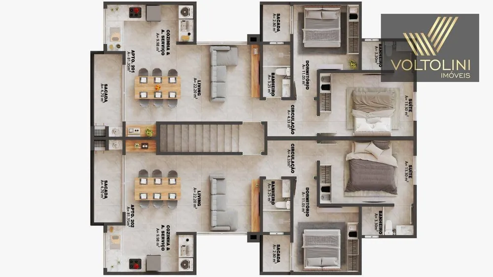 Apartamento, 2 quartos, 82 m² - Foto 5