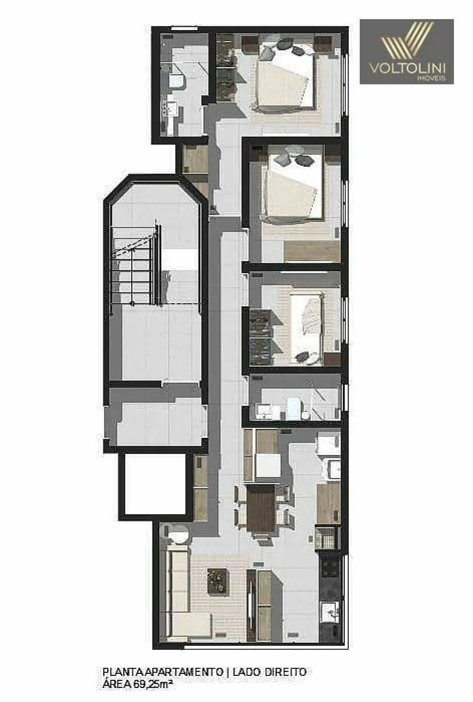 Apartamento, 3 quartos, 69 m² - Foto 13