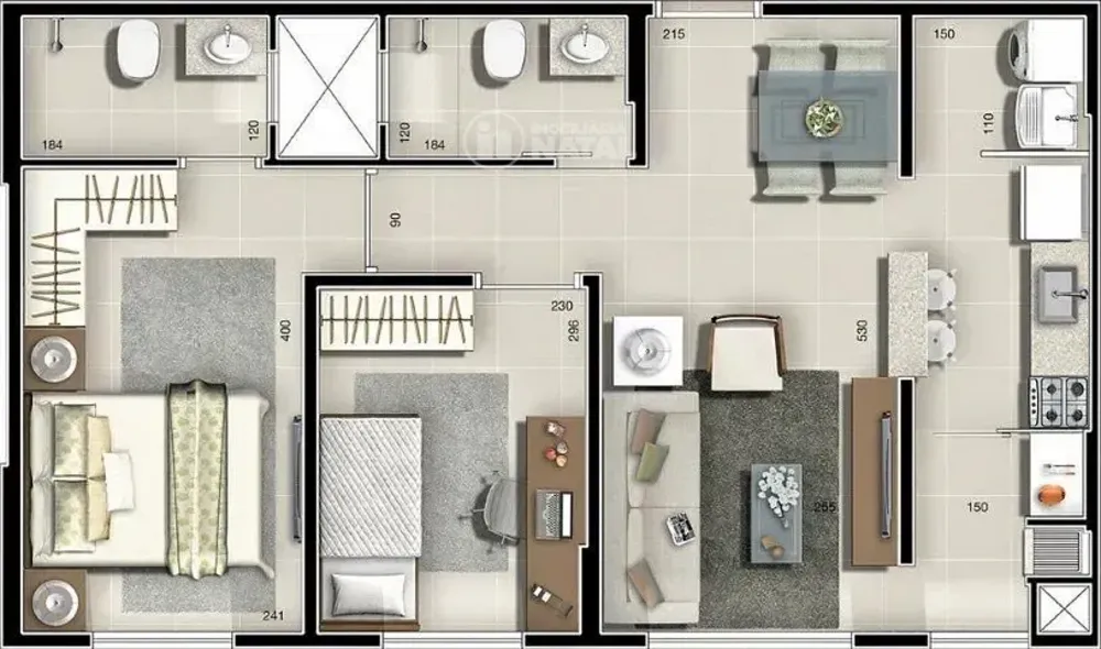Apartamento, 2 quartos, 52 m² - Foto 4