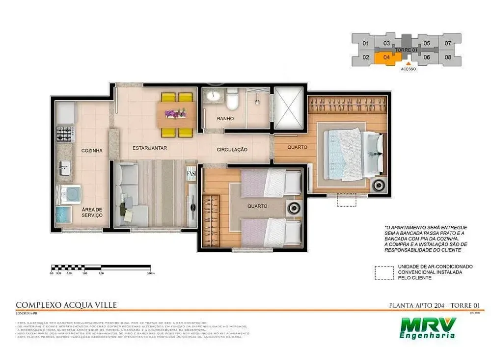Apartamento, 2 quartos, 48 m² - Foto 1
