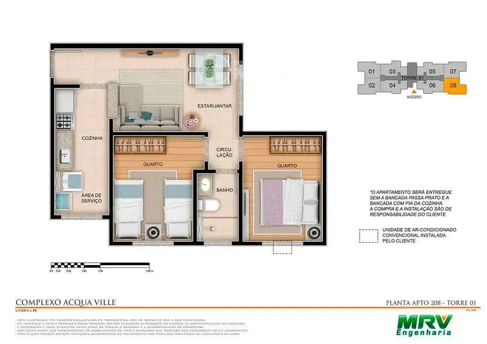 Apartamento, 2 quartos, 48 m² - Foto 6