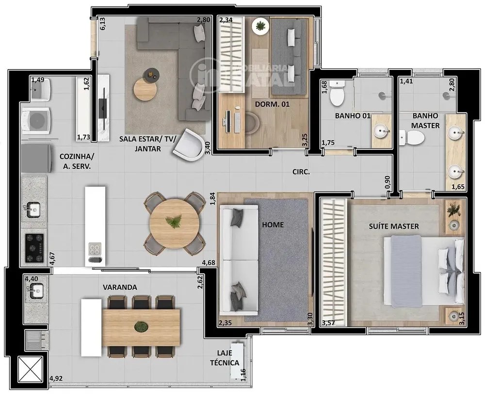 Apartamento, 3 quartos, 89 m² - Foto 4