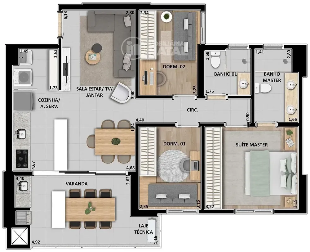 Apartamento, 3 quartos, 89 m² - Foto 7