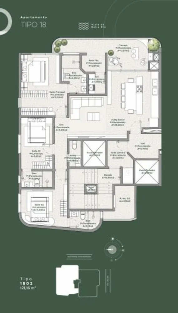 Apartamento, 3 quartos, 131 m² - Foto 8