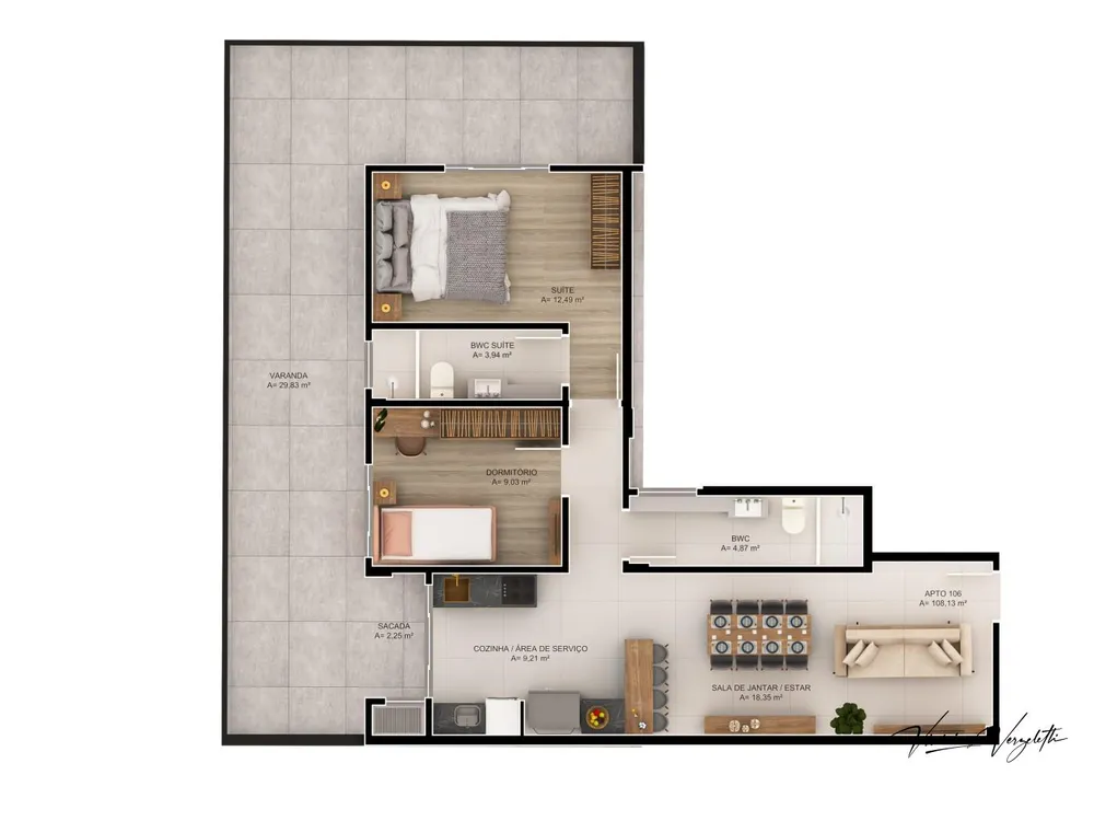 Apartamento, 2 quartos, 67 m² - Foto 9