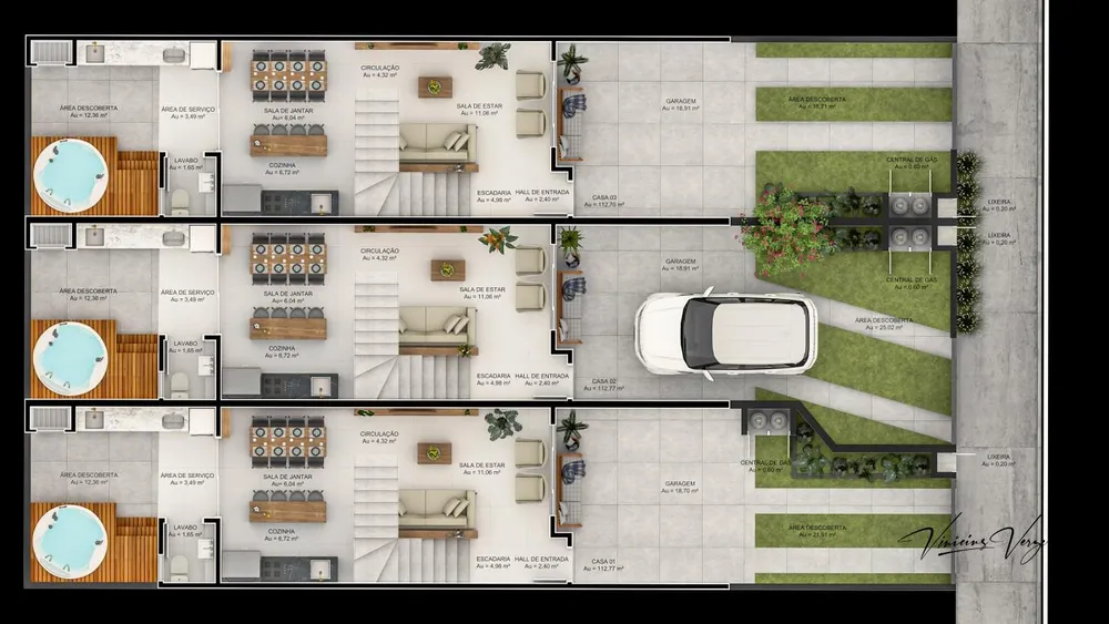 Sobrado, 3 quartos, 115 m² - Foto 3