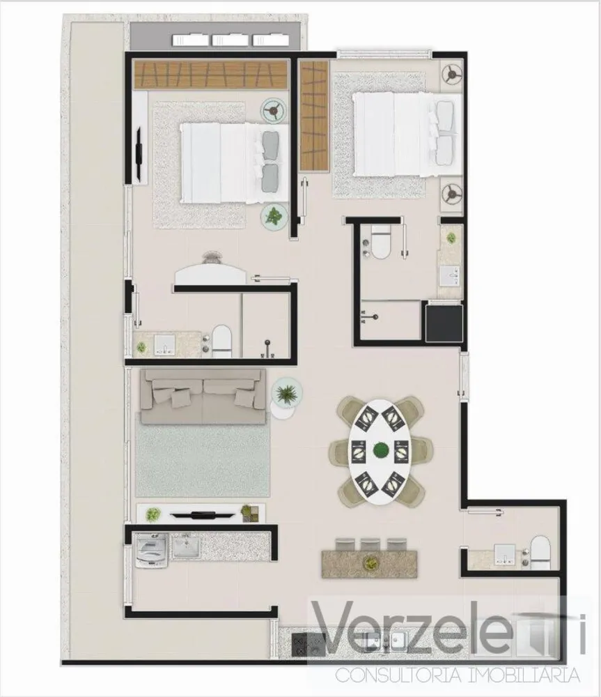 Apartamento, 2 quartos, 92 m² - Foto 12