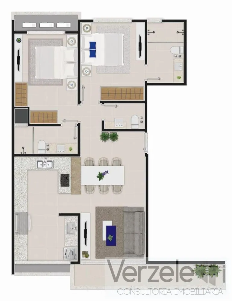 Apartamento, 2 quartos, 92 m² - Foto 1