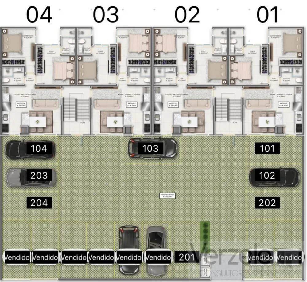 Apartamento, 2 quartos, 61 m² - Foto 7