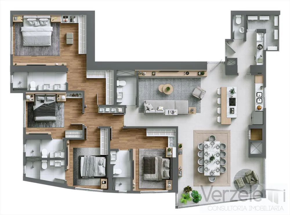 Apartamento, 4 quartos, 194 m² - Foto 9