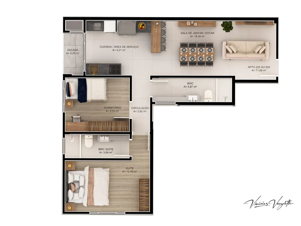 Apartamento, 2 quartos, 55 m² - Foto 14