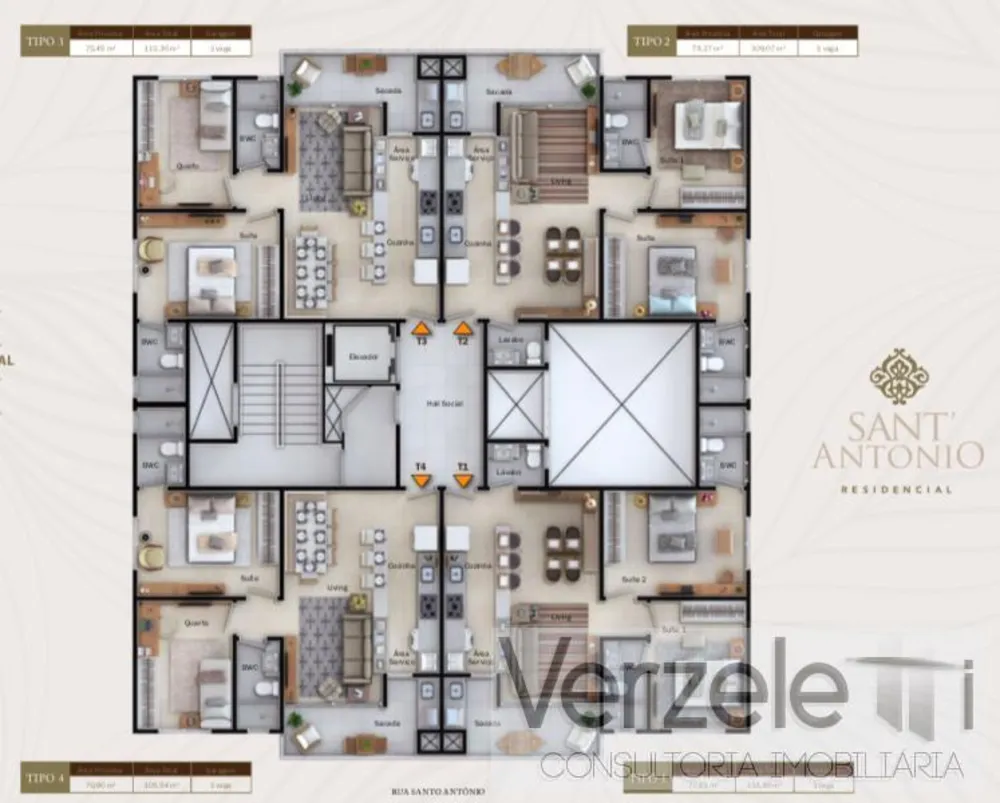 Apartamento, 2 quartos, 73 m² - Foto 3