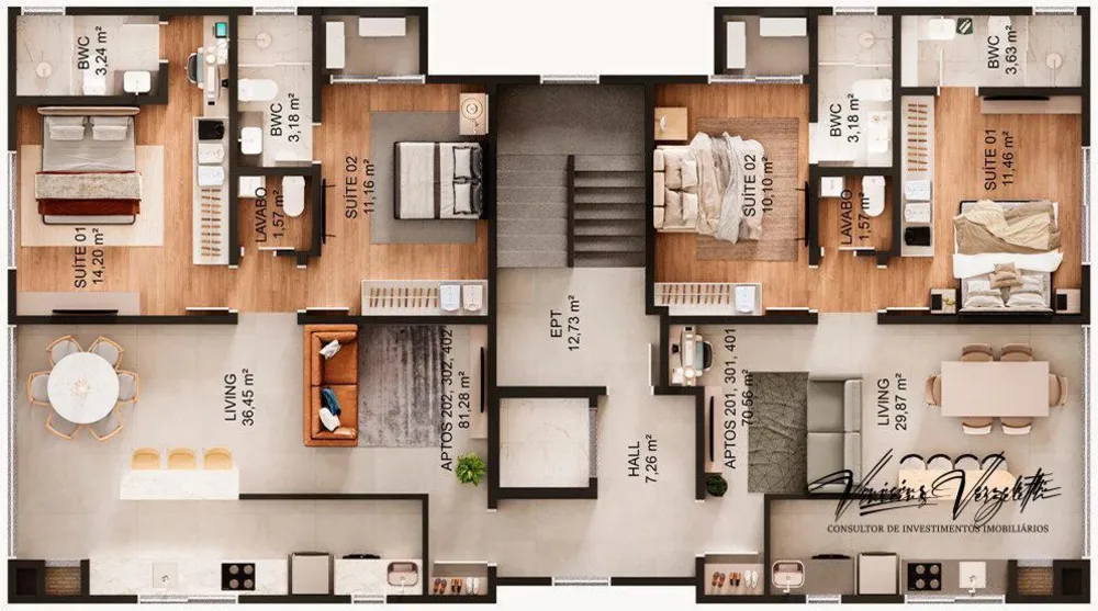 Apartamento, 2 quartos, 70 m² - Foto 6