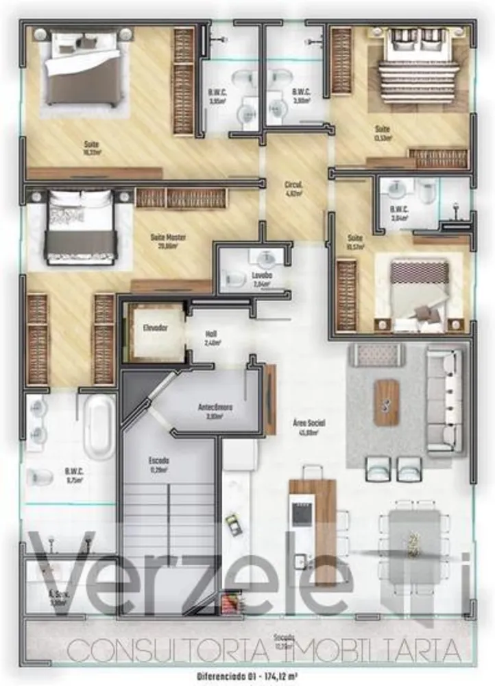 Cobertura, 4 quartos, 181 m² - Foto 5