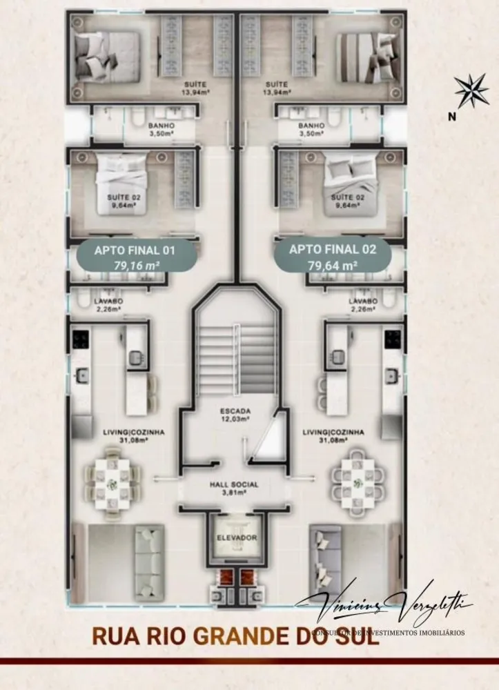 Apartamento, 2 quartos, 79 m² - Foto 6