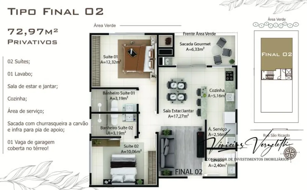 Apartamento, 2 quartos, 75 m² - Foto 11