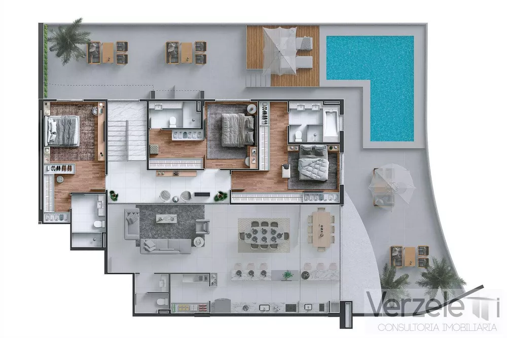 Cobertura à venda com 3 quartos, 304m² - Foto 4