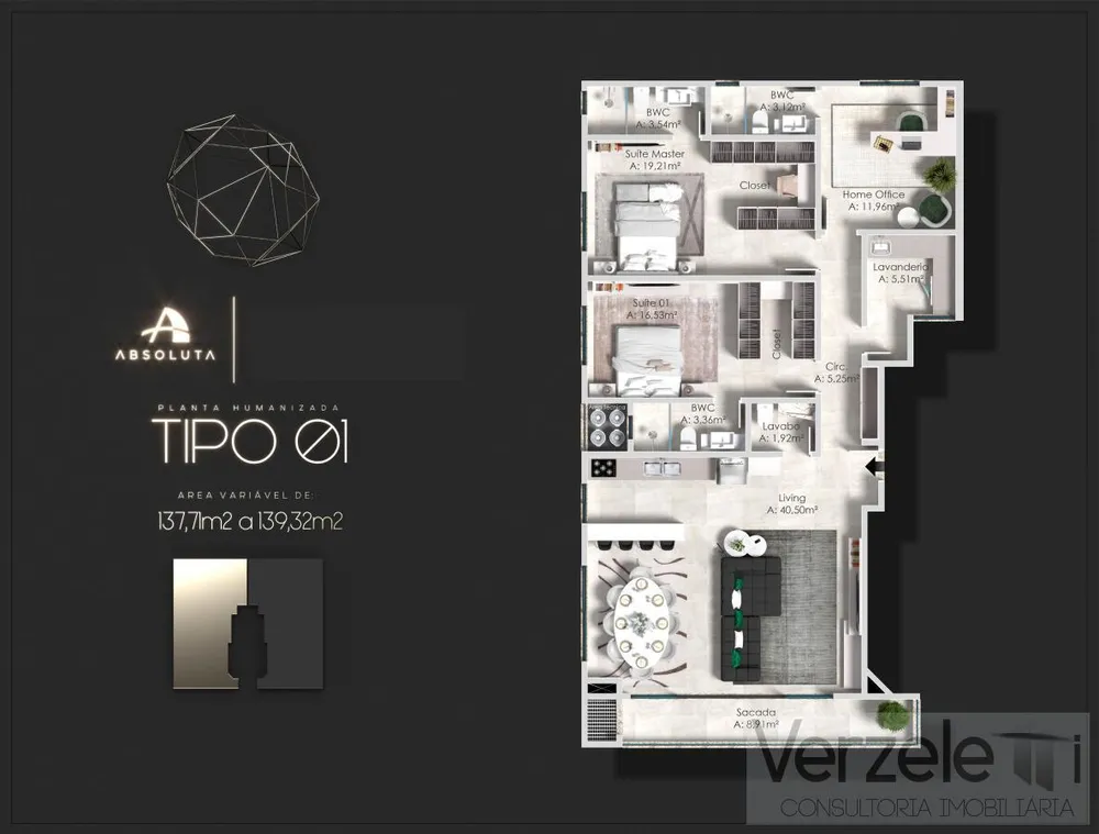 Apartamento, 3 quartos, 137 m² - Foto 12