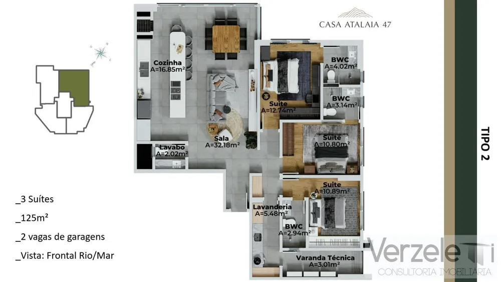 Apartamento, 3 quartos, 125 m² - Foto 8