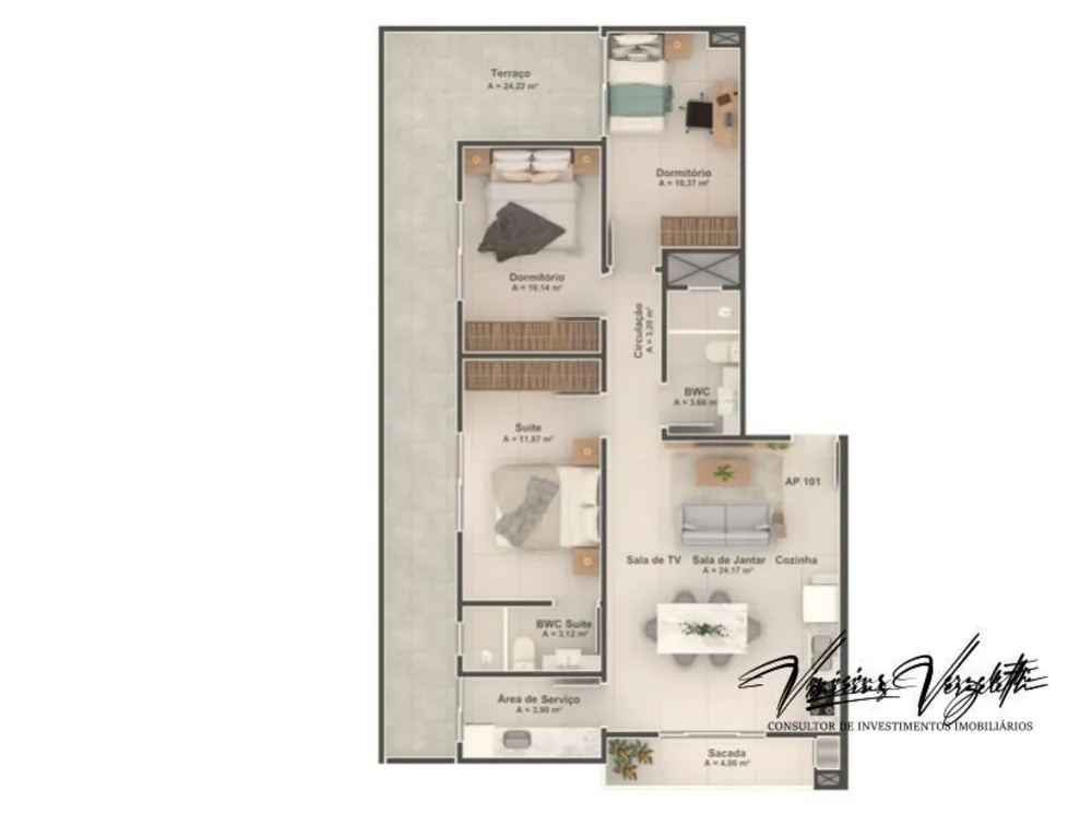 Apartamento, 2 quartos, 72 m² - Foto 12