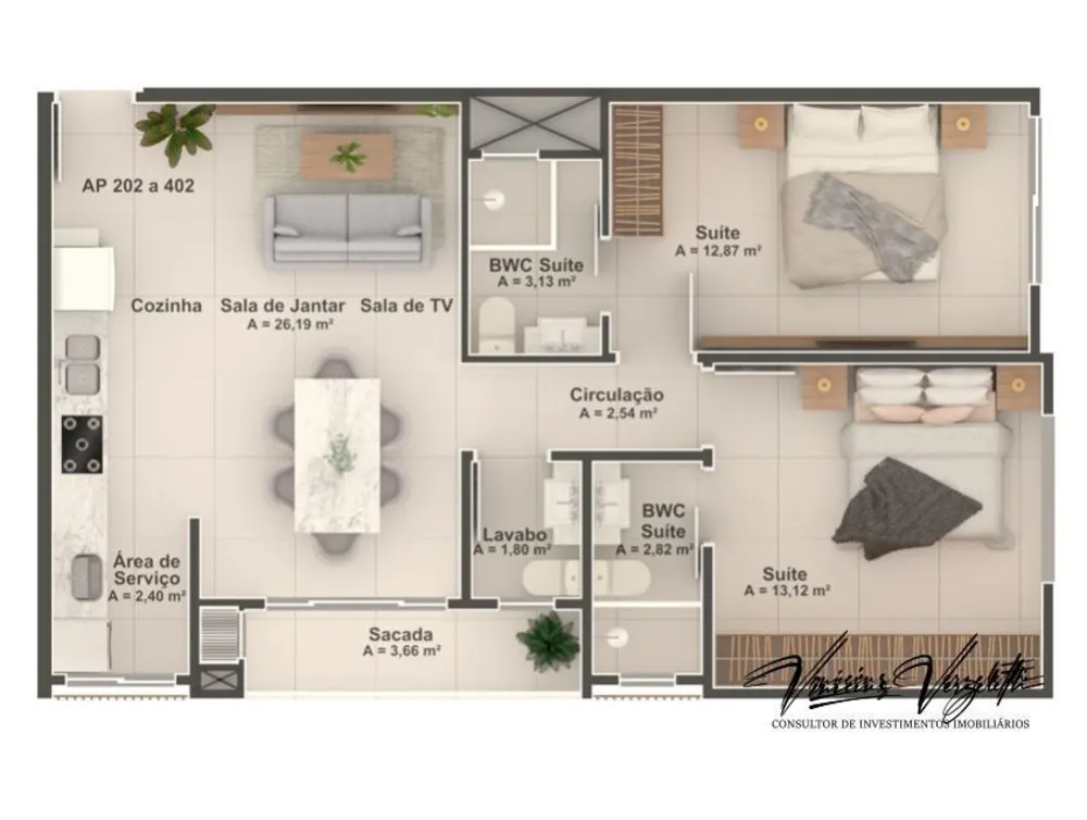 Apartamento, 2 quartos, 72 m² - Foto 11