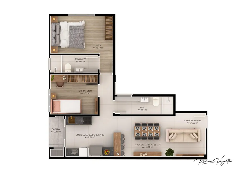 Apartamento, 2 quartos, 73 m² - Foto 12