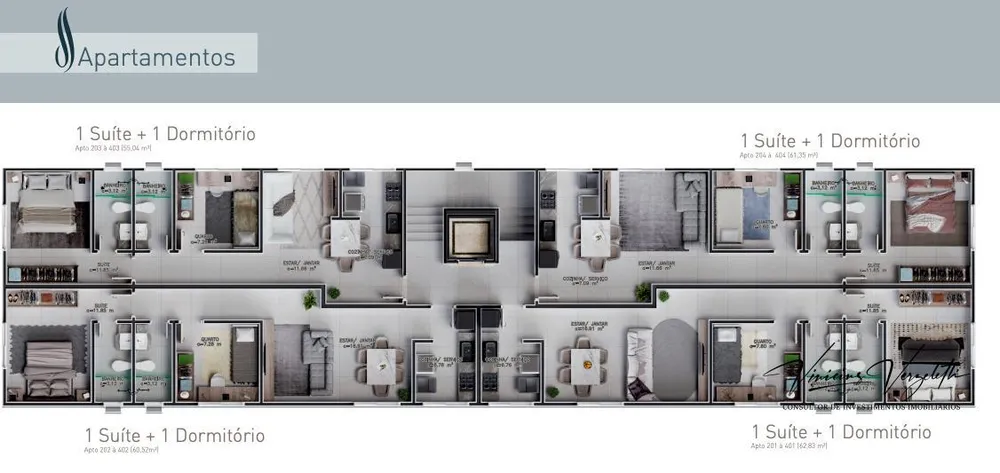 Apartamento, 2 quartos, 60 m² - Foto 3