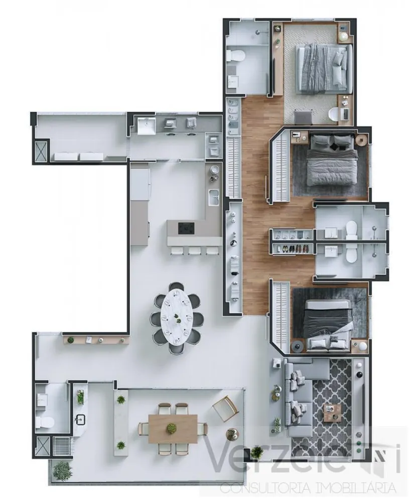 Apartamento, 4 quartos, 138 m² - Foto 3