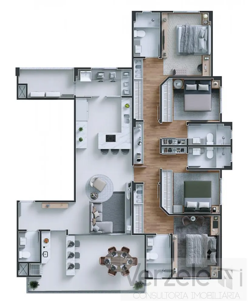 Apartamento, 4 quartos, 138 m² - Foto 1