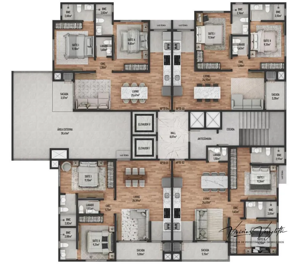 Apartamento, 2 quartos, 68 m² - Foto 12