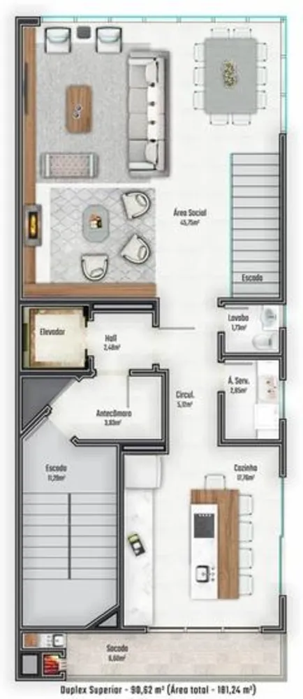 Apartamento, 4 quartos, 174 m² - Foto 11