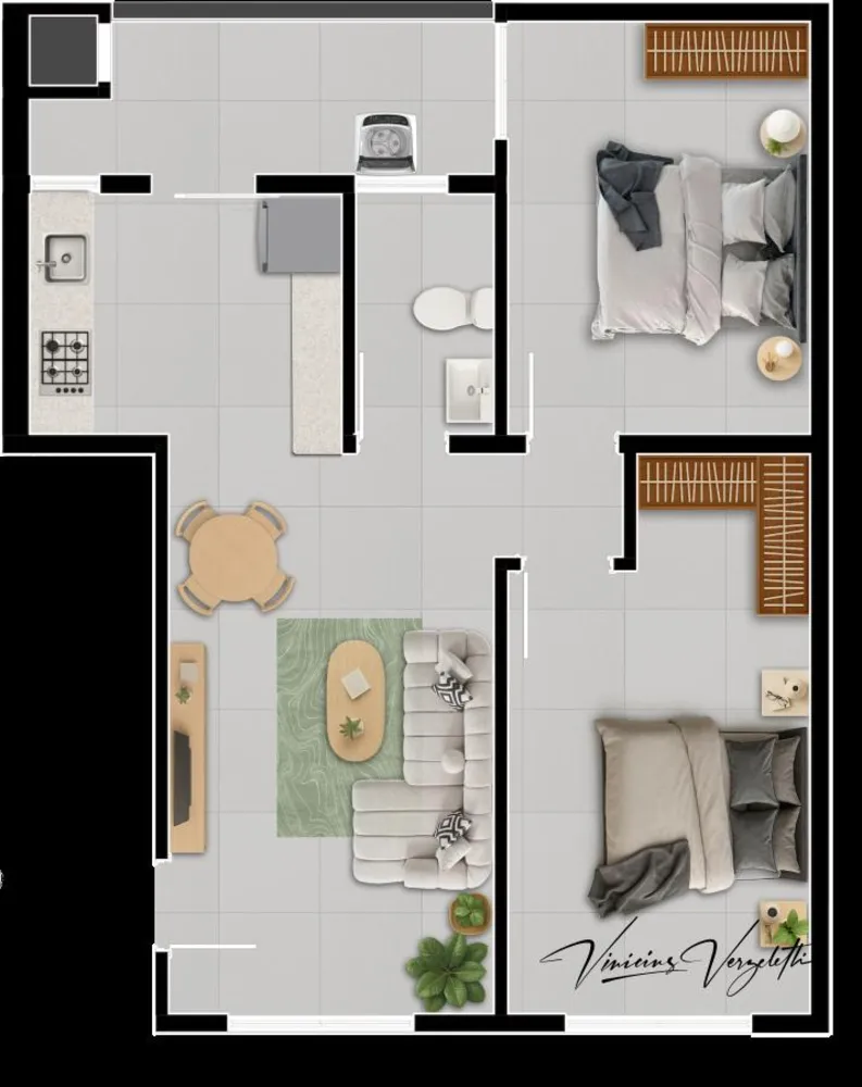 Apartamento, 2 quartos, 55 m² - Foto 9