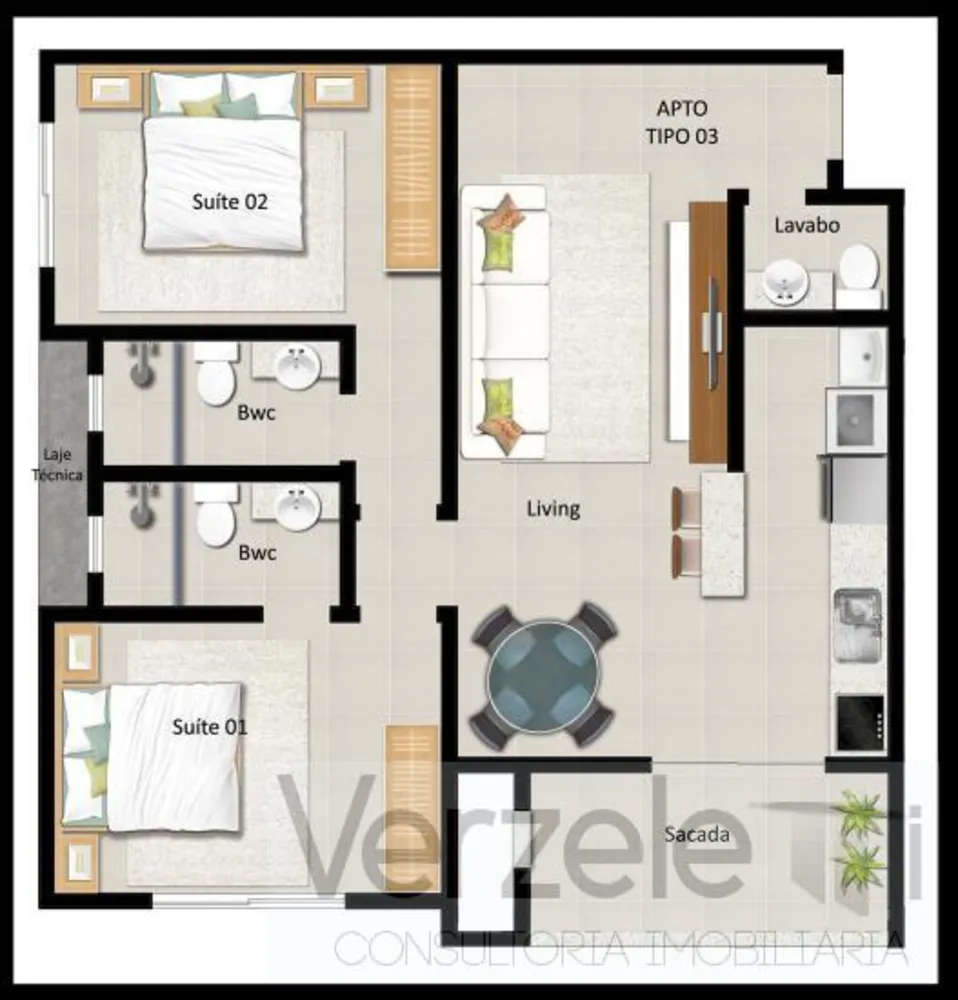 Apartamento, 2 quartos, 68 m² - Foto 11