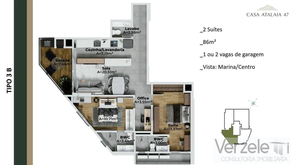 Apartamento, 2 quartos, 92 m² - Foto 8