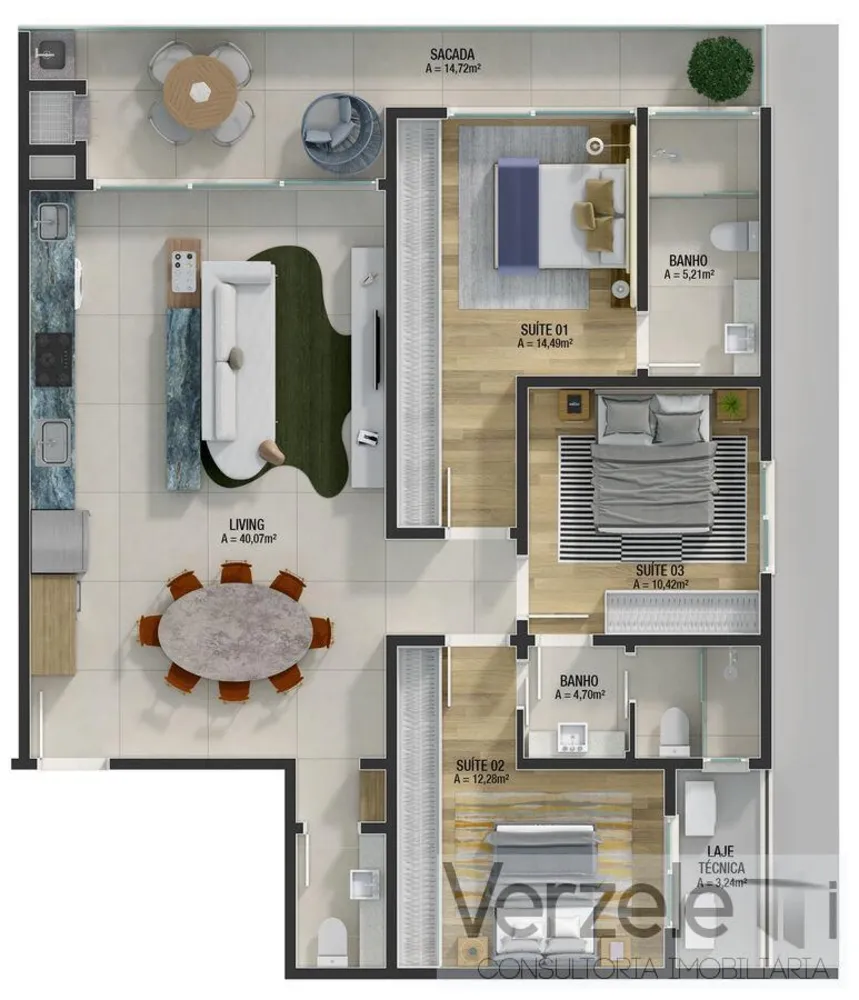 Apartamento, 3 quartos, 121 m² - Foto 10