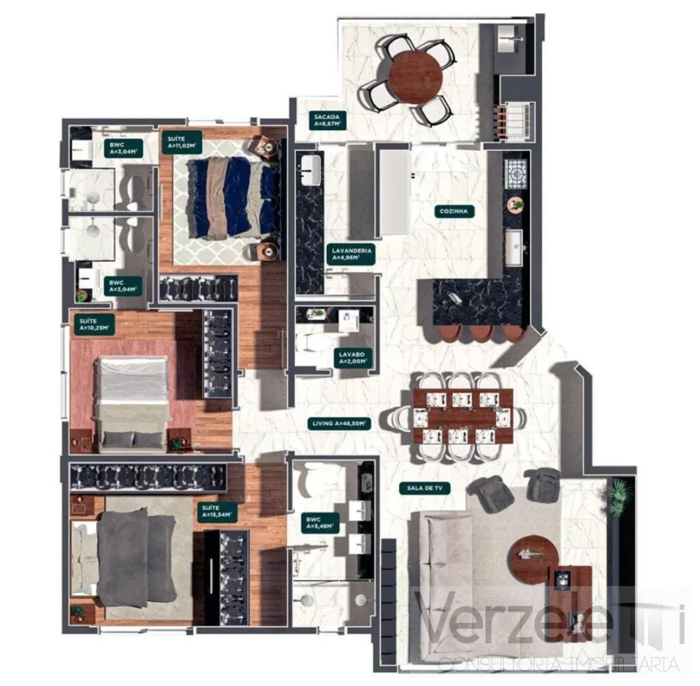 Apartamento, 3 quartos, 132 m² - Foto 15