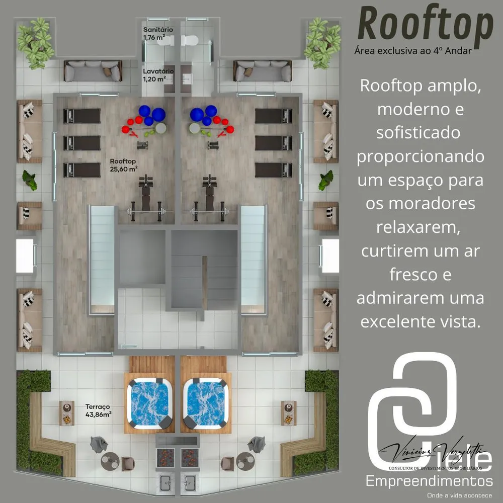 Cobertura, 2 quartos, 177 m² - Foto 14